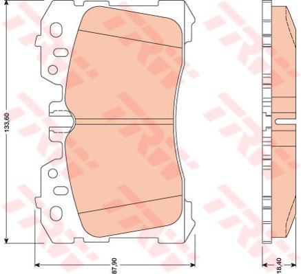 TRW Cotec Brake Pad Set GDB3473