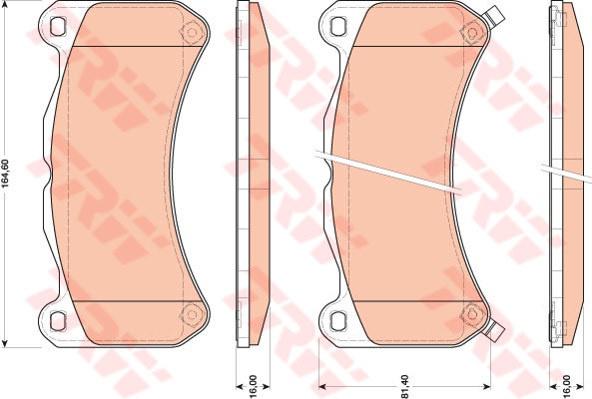 TRW Cotec Brake Pad Set GDB3489