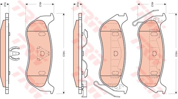 TRW Cotec Brake Pad Set GDB4139