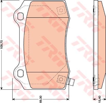 TRW Cotec Brake Pad Set GDB4171