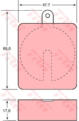 TRW Cotec Brake Pad Set GDB704