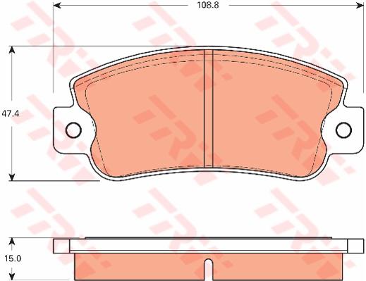TRW Cotec Brake Pad Set Rear GDB7553