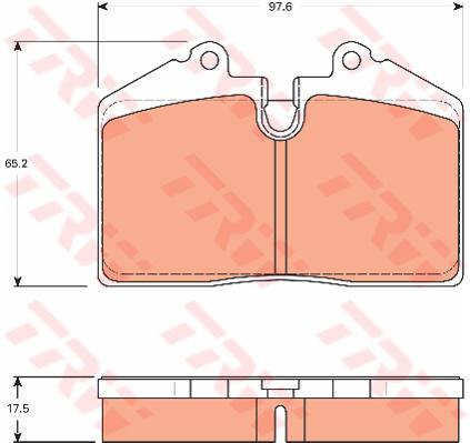 TRW Cotec Brake Pad Set GDB7580