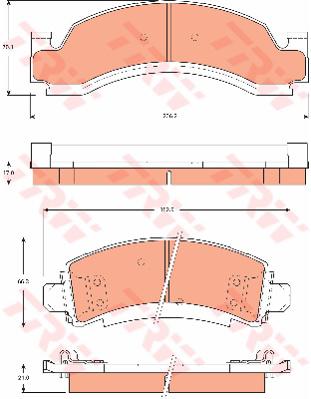 TRW Cotec Brake Pad Set GDB7604