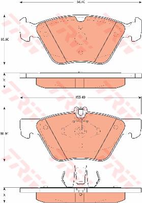 TRW Cotec Brake Pad Set GDB7681