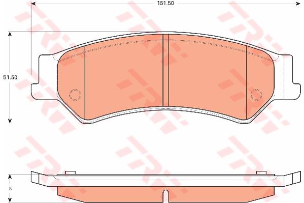 TRW Cotec Brake Pad Set GDB7685