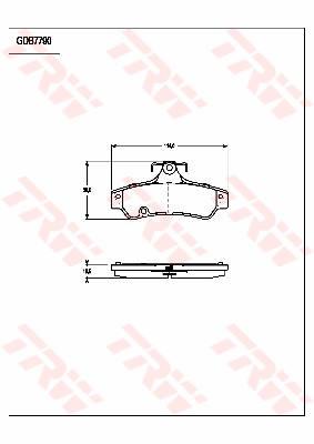 TRW Cotec Brake Pad Set GDB7790