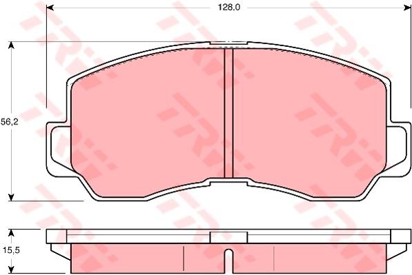 TRW Cotec Brake Pad Set GDB785