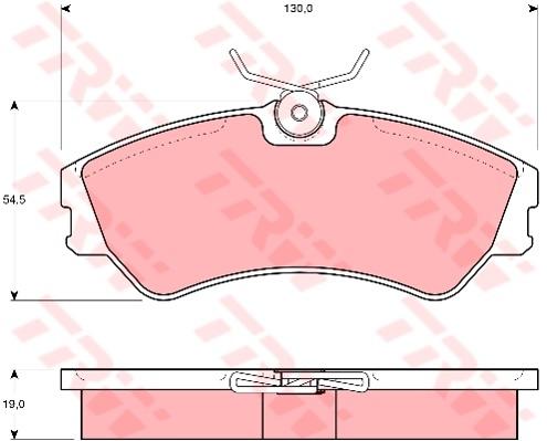 TRW Cotec Brake Pad Set GDB862