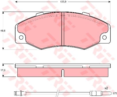 TRW Cotec Brake Pad Set GDB903