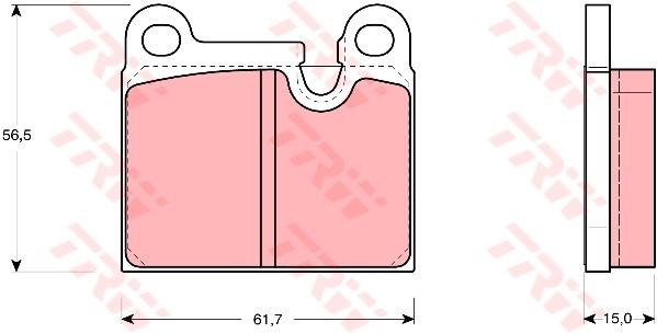 TRW Cotec Brake Pad Set GDB919