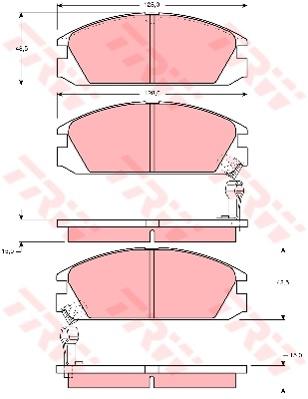 TRW Cotec Brake Pad Set GDB925