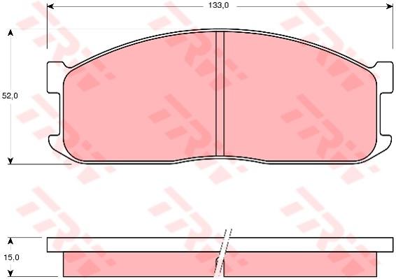 TRW DTEC Brake Pad Set GDB983