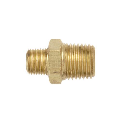 TubeFit Reducer Nipple Brass 1/4" x 1/8" BSPT M 01073-0402