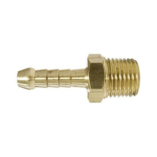 TubeFit Barb Fitting Brass 1/2" BSPT x 1/2" Hose 06003-0804