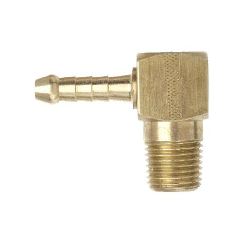 TubeFit Elbow Fitting Brass 1/4" BSPT x 5/16" Hose 06006-0504