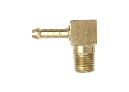 TubeFit Elbow Fitting Brass 1/4"" BSPT x 3/8"" Hose 06006 0604