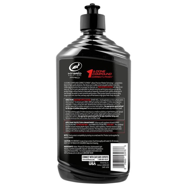 Turtle Wax Hybrid Solutions 1 & Done Compound Precision Platelet Technology 473ml