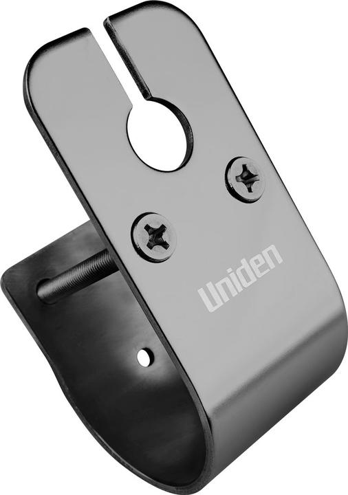 Uniden 50Mm Glossy Black Stainless Steel Bull Bar Mount With Cable Slot