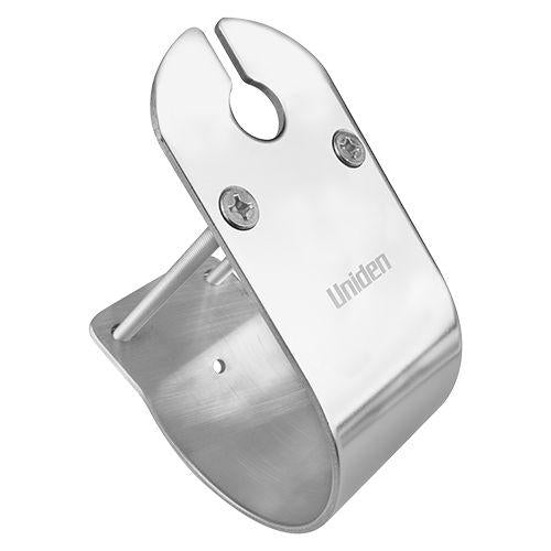 Uniden 76Mm Glossy Stainless Steel Bull Bar Mount With Cable Slot