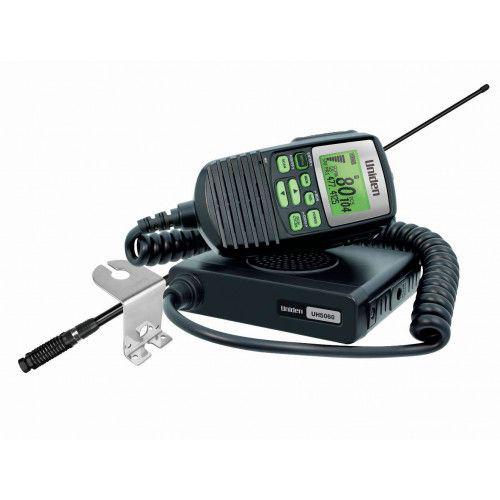 Uniden Mini Compact Size UHF CB Mobile - 80 Channels With Remote Speaker Mic And Large LCD Screen