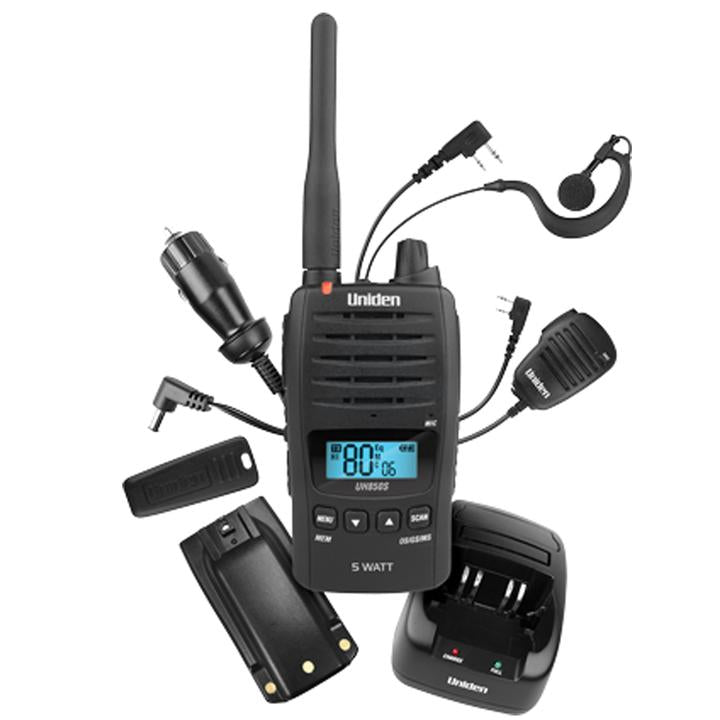 Uniden 5 Watt UHF Waterproof CB Handheld Radio
