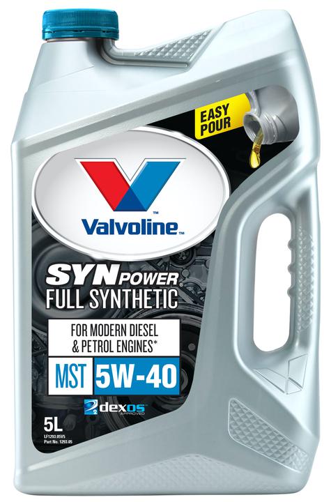 Valvoline Full Synthetic SynPower MST Engine Oil 5W-40 5L 1293.05
