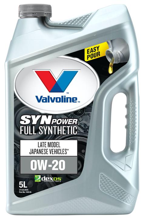Valvoline Full Synthetic SynPower DX-1 Engine Oil 0W-20 5L 1333.05