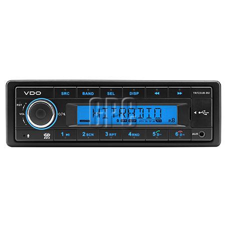 VDO Radio Tuner 12V 4x41W w/AM/FM/USB/AUX/MP3/WMA/Bluetooth 101.264