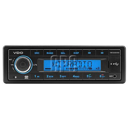 VDO Radio Tuner 24V 4x15W w/AM/FM/USB/AUX/MP3/WMA/Bluetooth 101.265
