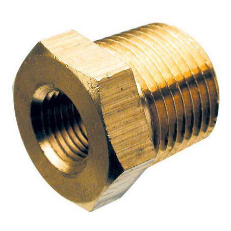VDO Adaptor Brass Internal Thread 5/8in.-18UNF External Thread 1/2in.-14NPTF 20mm Long 320.058