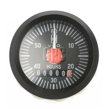 VDO Analogue Hour meter 52mm Round 12V 331032004