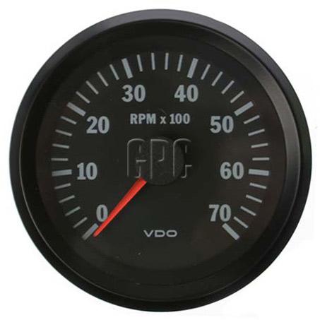VDO Tachometer Elec 0-8000 RPM 85mm Round 12V 333015033