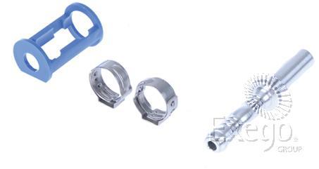 VULKAN Lokring Aluminium Fitting 9.53mm Tube Splicer Tube Burgaclip #6 Straight LKX4400