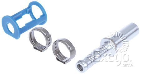VULKAN Lokring Aluminium Fitting 13mm Tube Splicer Tube Burgaclip #8 Straight LKX4401
