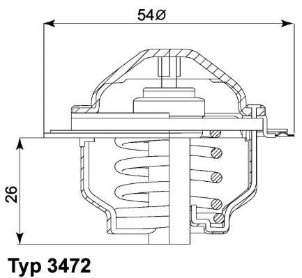 WAHLER Thermostat 3472.87D