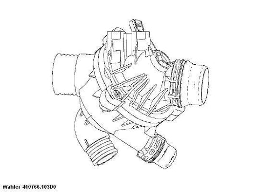 WAHLER Thermostat Housing 410766.103D0