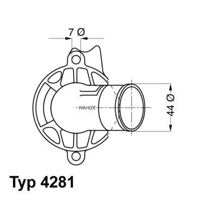 WAHLER Thermostat 4281.87D