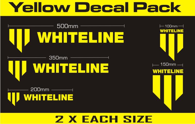 Whiteline KWM001 Decal Pack - Yellow