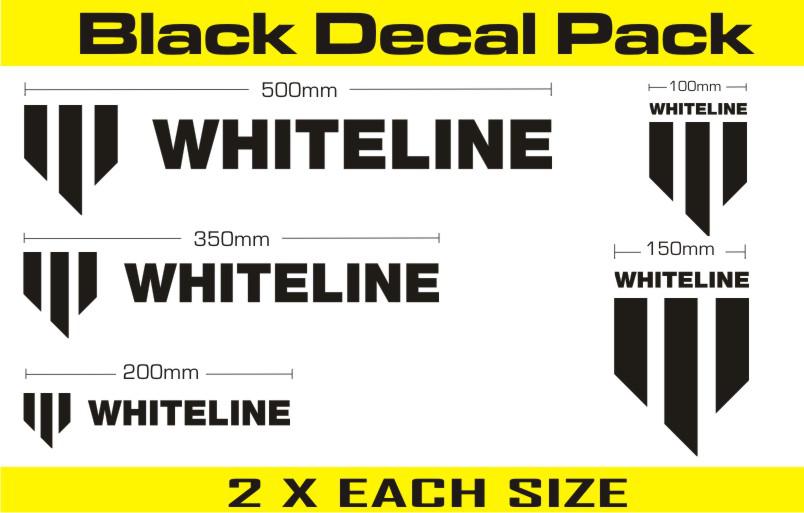 Whiteline KWM002 Decal Pack - Black