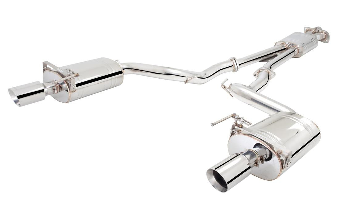 XFORCE Cat Back System SS Twin 2.5"" fits Ford Mustang 2.3L 15-20