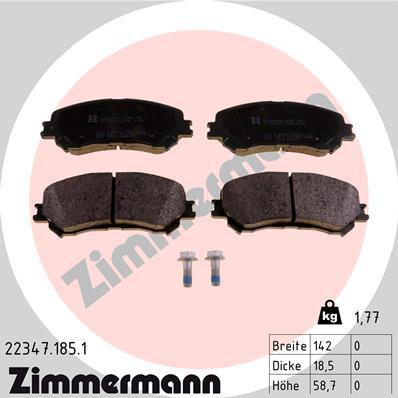 Zimmermann Brake Pad Front Set 22347.185.1