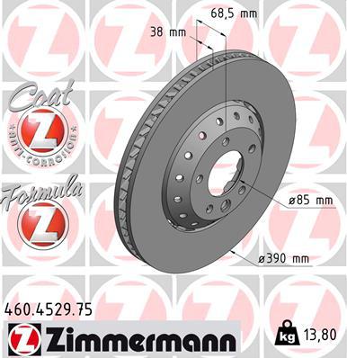 Zimmermann Formula Z Brake Rotor 390mm Front RH 460.4529.75